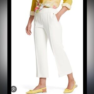 Marc Cain Off White Washington Pull on Cropped Trousers